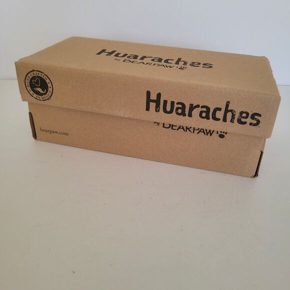 Bearpaw Womens Vanessa Black Leather Huarache Sandals Slip On 9 Medium (B,M) New - Picture 10 of 10